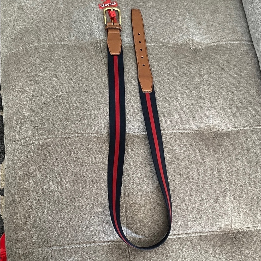 Men's and Red Stripe Belt